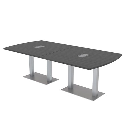 Skutchi Designs 45 in W, 96 in L, 29 in H, Engineered Wood Top, Grey HAR-AREC-46x92-DOU-ELEC-ASIANNIGHT